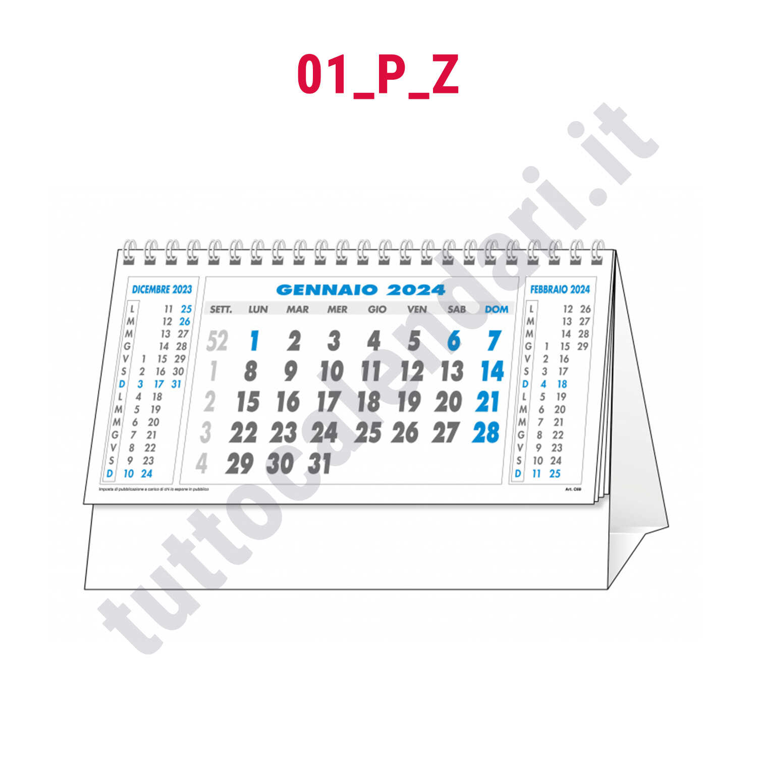 Calendario personalizzato con logo aziendale
