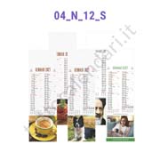 Calendario mensile illustrato silhouette 2027