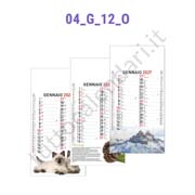 Calendario mensile illustrato 