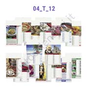 Stampa calendario da muro illustrato mensile