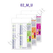 Stampa calendario commerciale da parete fluo