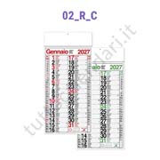 Stampa calendario commerciale da parete quadrettato 