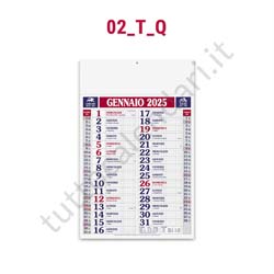 Calendario 2024 da muro mensile, 12 fogli,su cartapatinata, termosaldato  Testi in italiano - Calendari - Notes Stampati