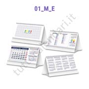 Calendario commerciale multicolor da tavolo