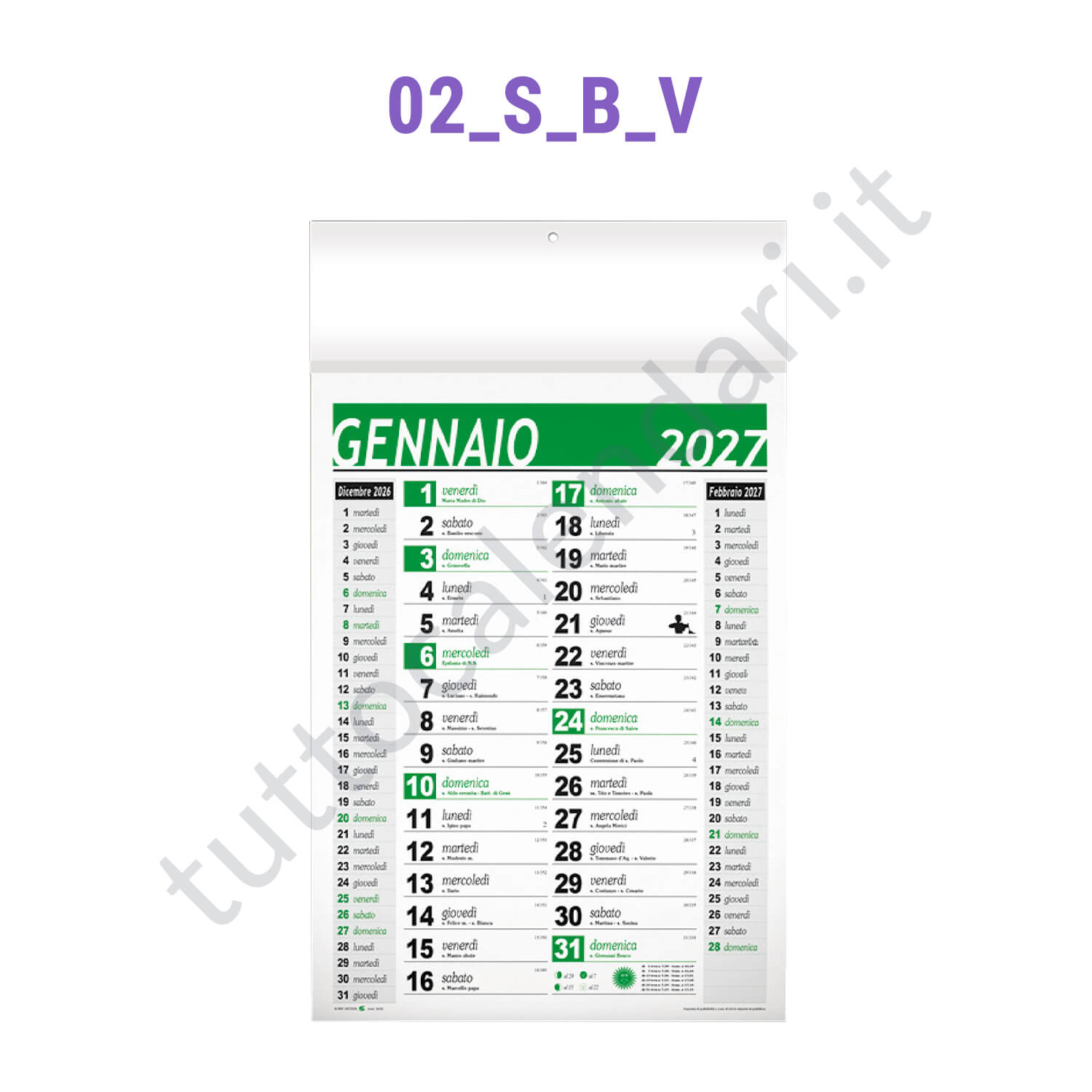 Calendario commerciale da muro con stampa personalizzabile per farmacie ed erboristerie Stampa calendario da parete personalizzato per farmacie ed erboristerie
