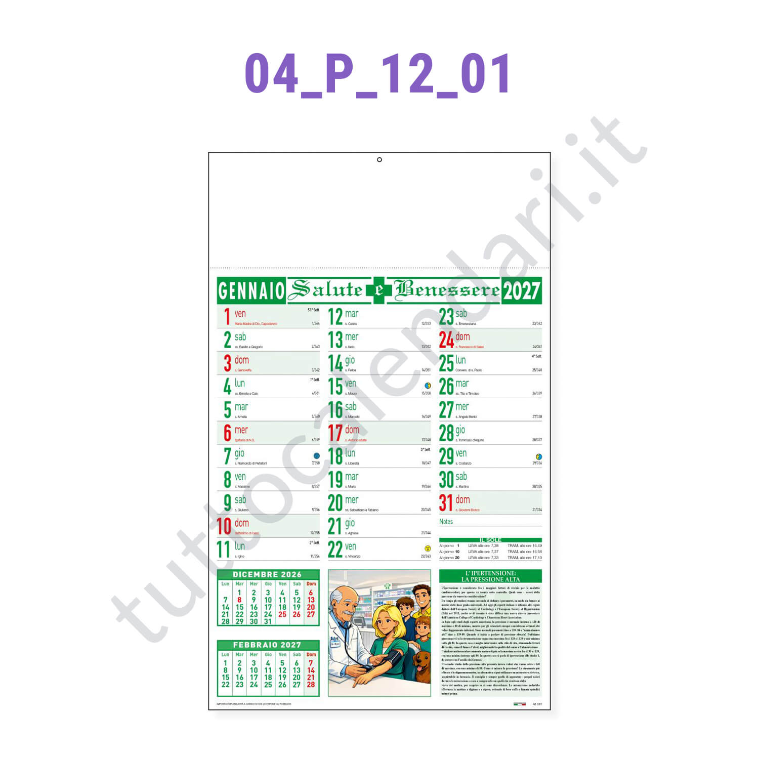 Calendario illustrato da parete 2028 Calendario illustrato da parete 2028