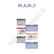 Stampa calendario trittico cordonato e incollato