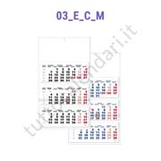 Stampa calendario trittico da parete 
