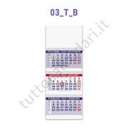 Stampa calendario trittico a tre spirali